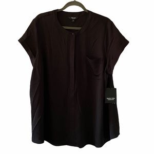 Simply Vera Vera Wang Woman NWT Popover Blouse 1X